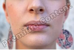 Mouth Woman White Piercing Average